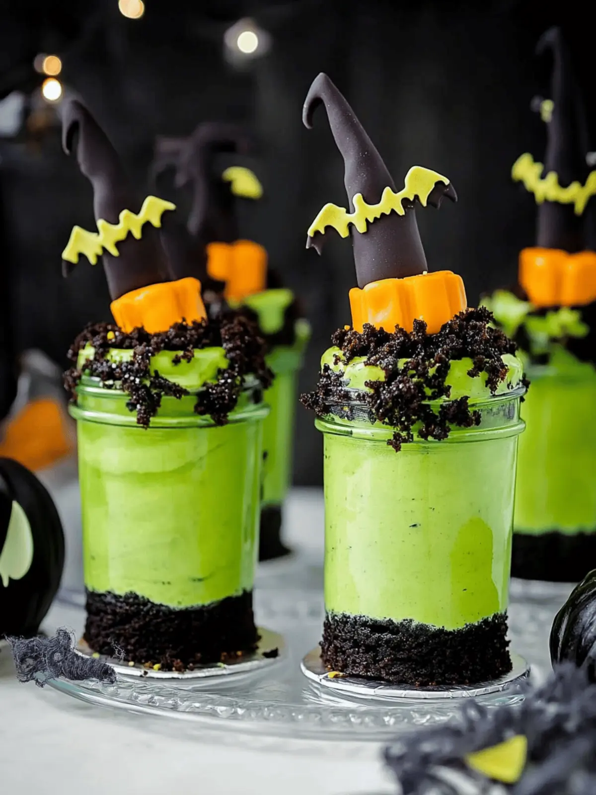 Witches' Brew Halloween Cake Jars to Enchant Your Party 2 Witches' Brew Halloween Cake Jars