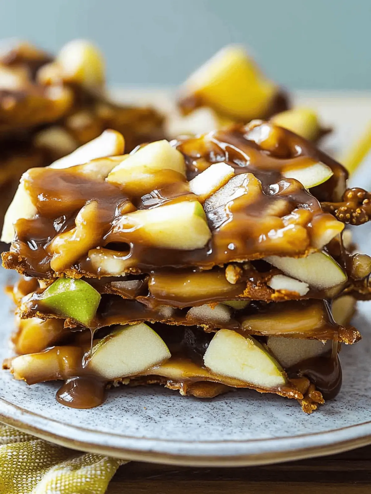 Caramel Apple Bark With Pretzels for a Sweet Crunchy Treat 2 Caramel Apple Bark With Pretzels