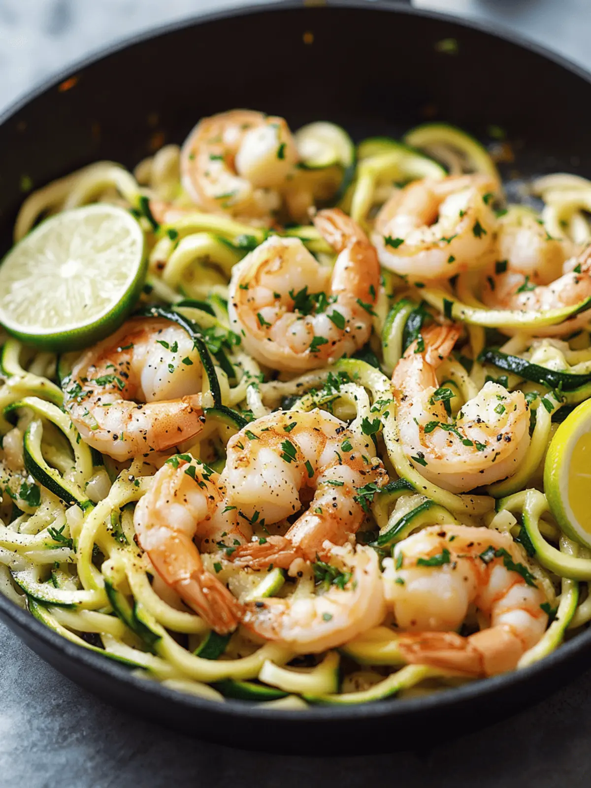 Garlic Shrimp and Zucchini Noodles in Just 20 Minutes 4 Garlic Shrimp and Zucchini Noodles