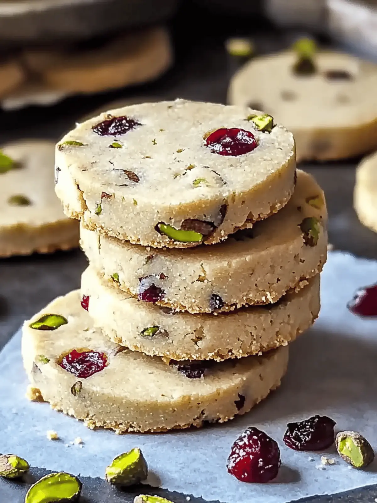 Cranberry Pistachio Shortbread Cookies: A Holiday Classic! 2 Cranberry Pistachio Shortbread Cookies