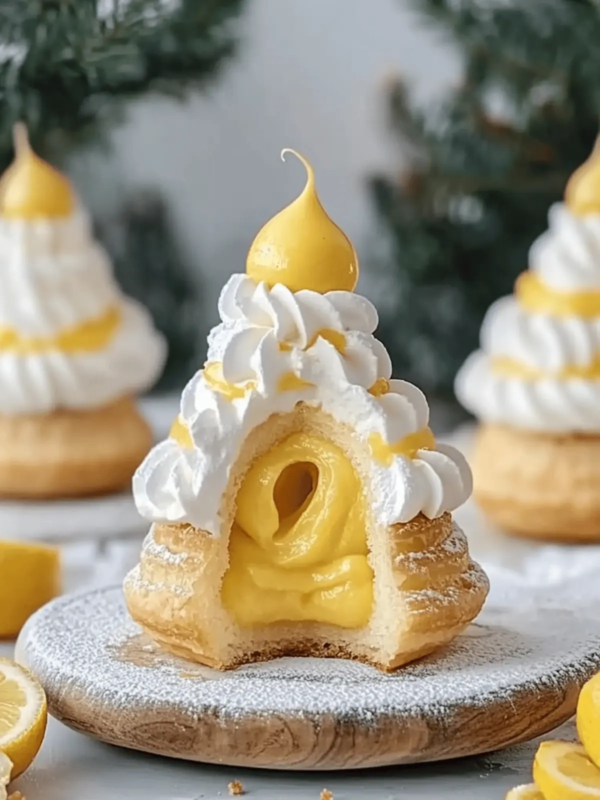 Light Choux Pastries Filled with Lemon Cream A Zesty Delight 3 Light choux pastries filled with lemon cream