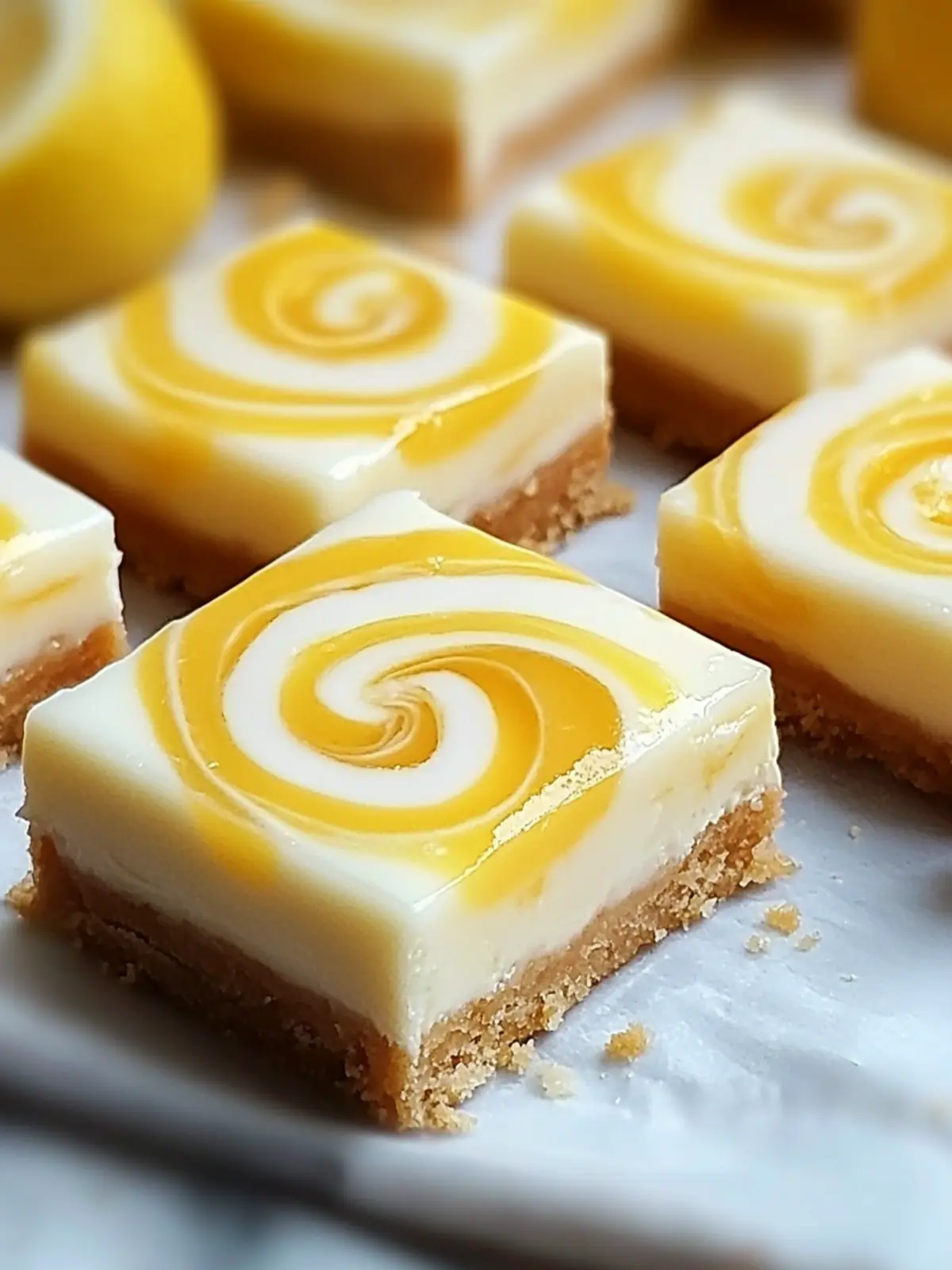 Elegant Lemon Marbled Cheesecake Bars That Wow Every Guest 2 Elegant Lemon Marbled Cheesecake Bars