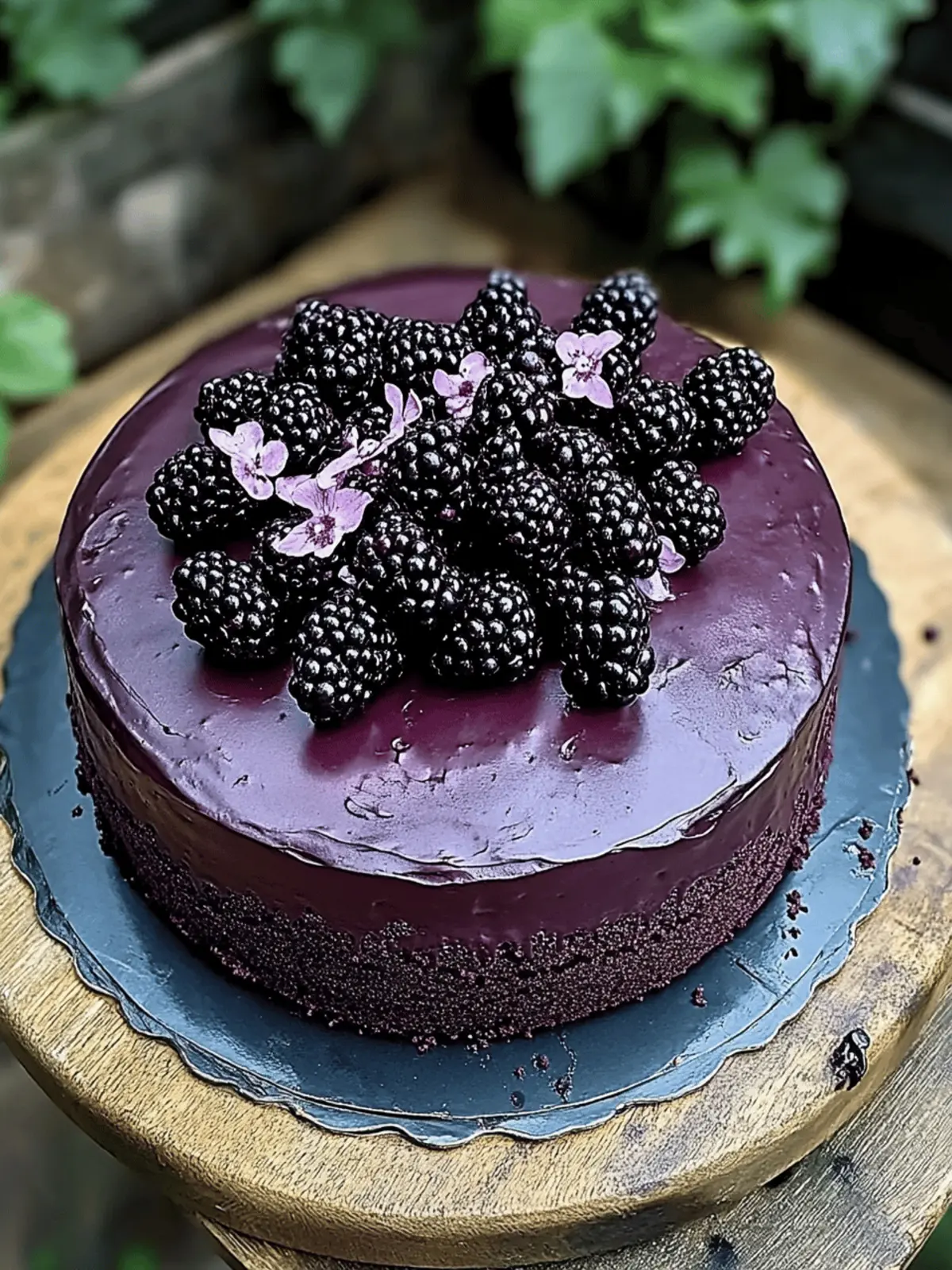 Indulge in Blackberry Velvet Gothic Cake: A Rich Delight 4 Blackberry Velvet Gothic Cake