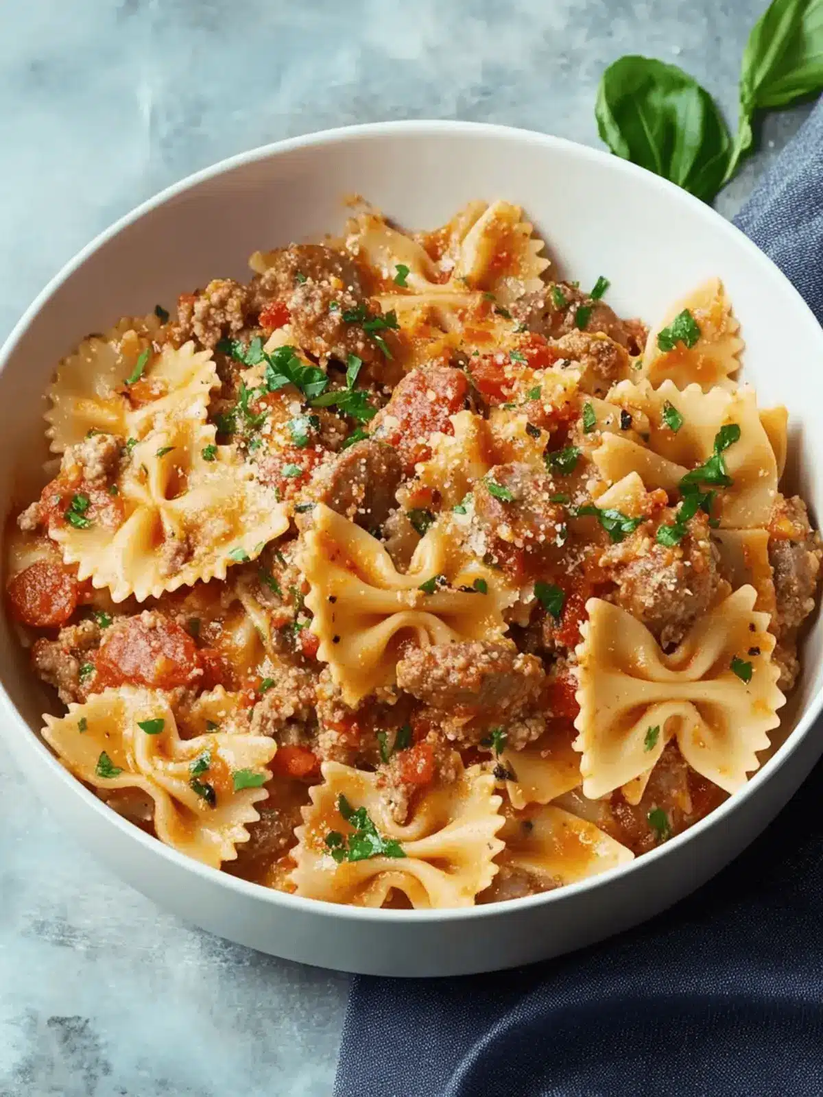 Easy Italian Sausage Bow Tie Pasta for Family Dinner Bliss 3 Italian Sausage Bow Tie Pasta