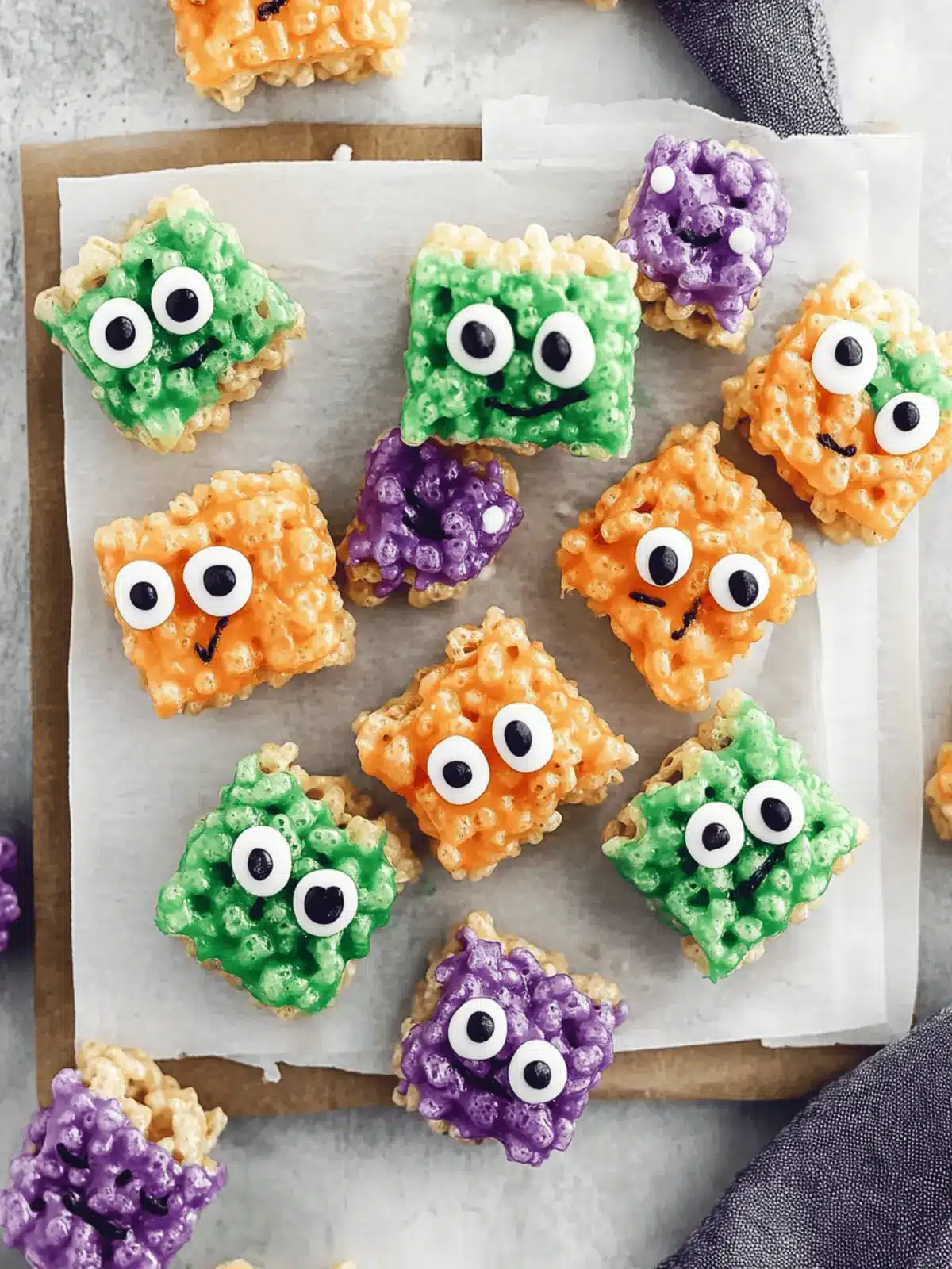 Easy Rice Krispie Monster Treats that Kids Will Love 2 Easy Rice Krispie Monster Treats