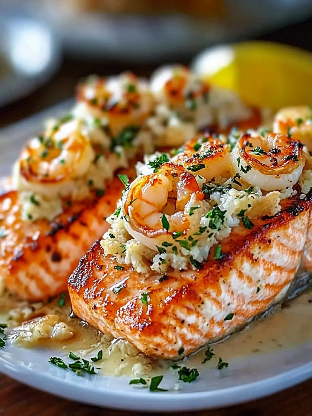 Elegant Crab Shrimp Stuffed Salmon for a Perfect Dinner Delight 3 Elegant Crab Shrimp Stuffed Salmon