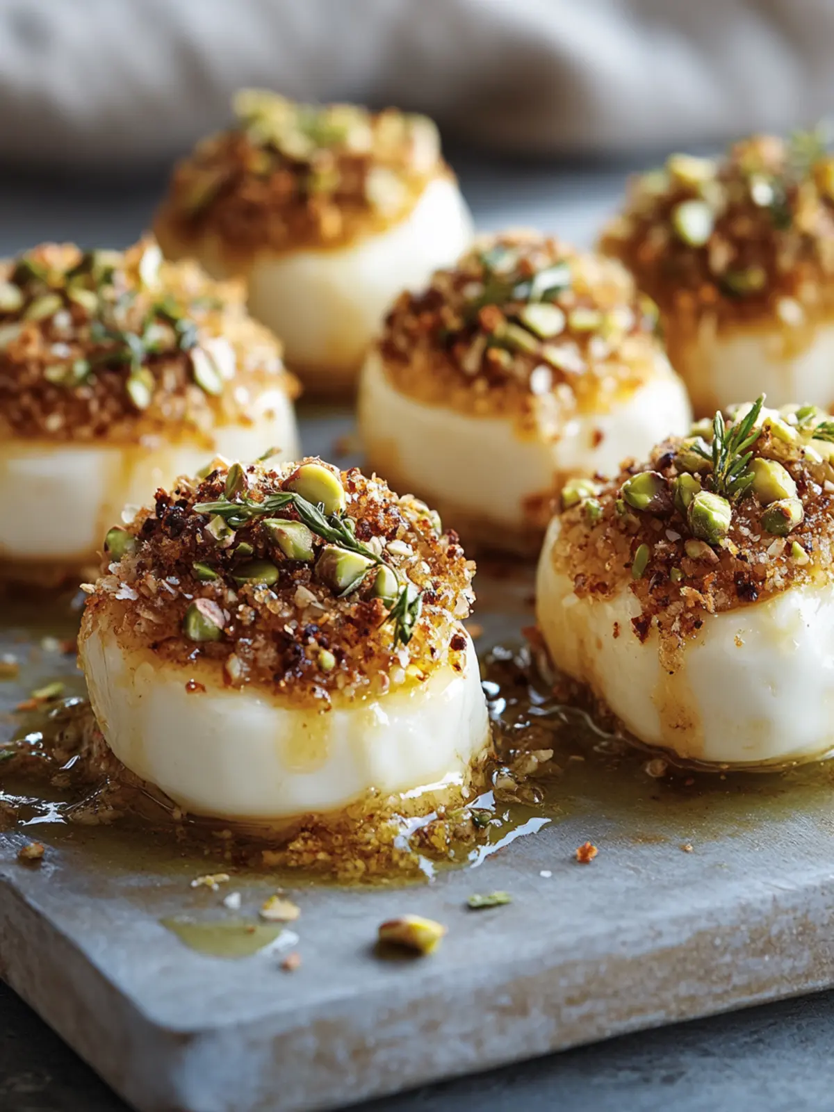 Savory Pistachio-Crusted Brie Bites for Effortless Entertaining 2 Savory Pistachio-Crusted Brie Bites: