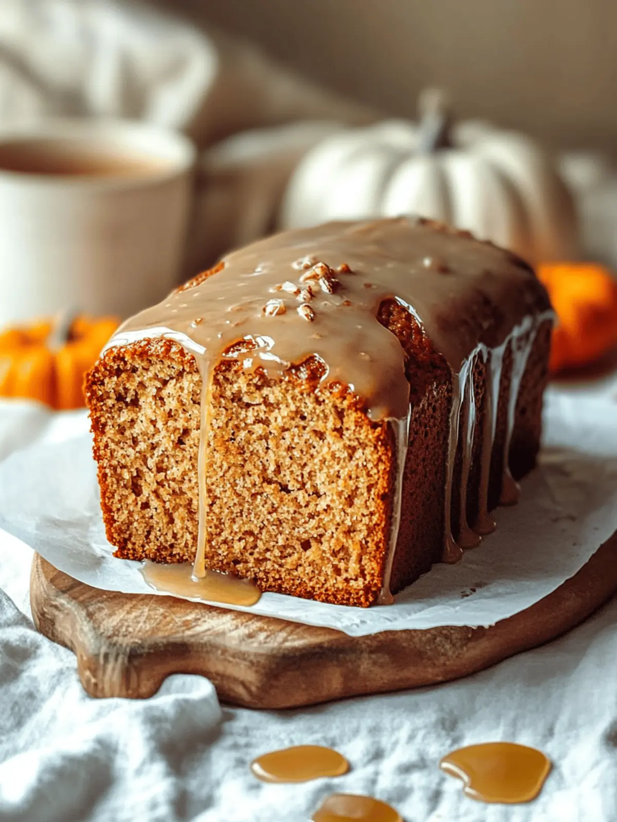Irresistible Brown Butter Pumpkin Bread with Salted Maple Glaze 4 Brown Butter Pumpkin Bread with a Salted Maple Glaze