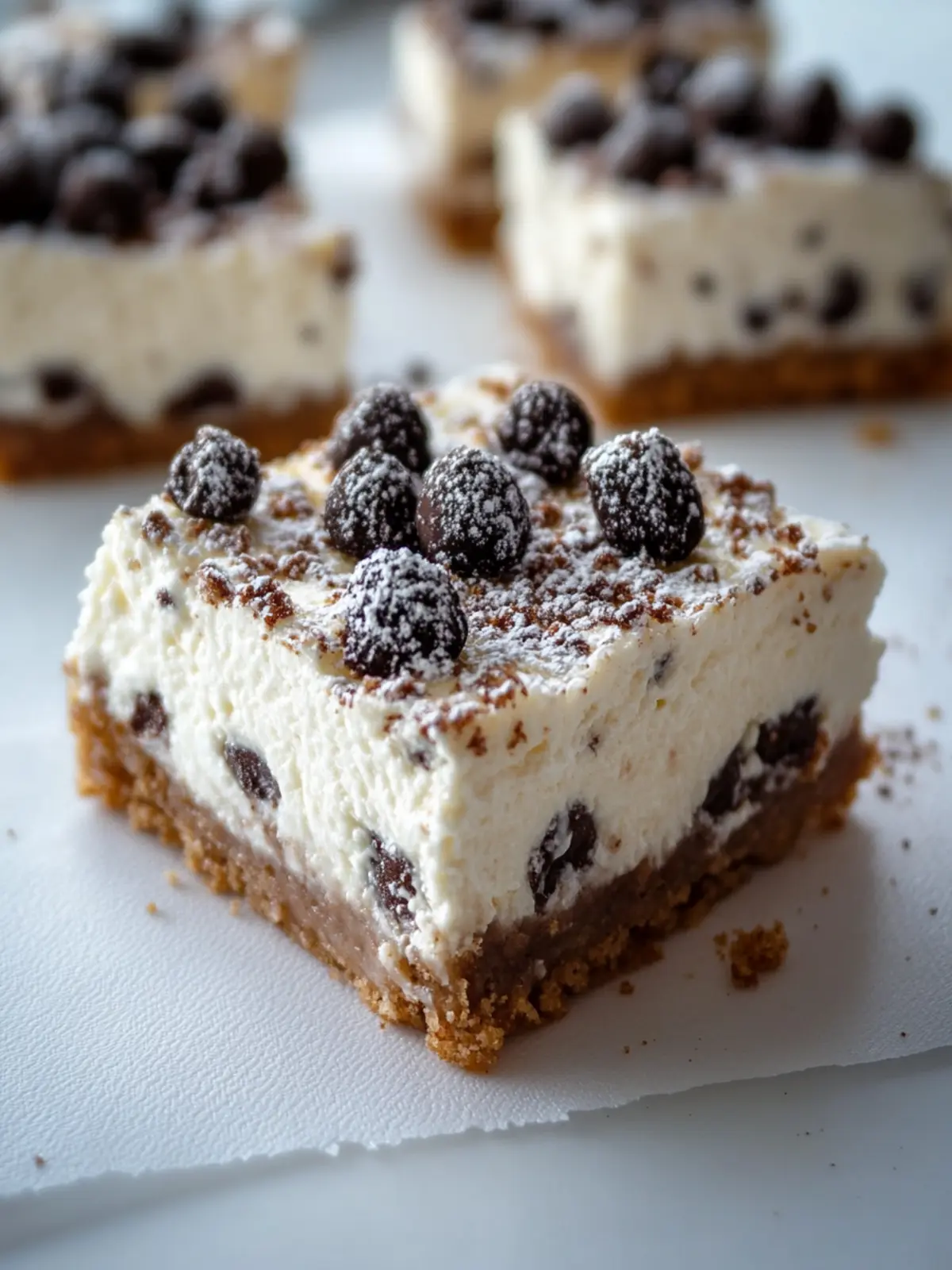 Easy Cannoli Cheesecake Bars: No-Bake Delight in 15 Minutes 2 Easy Cannoli Cheesecake Bars