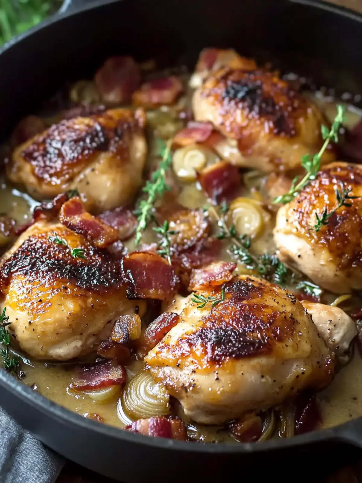 Cozy Chicken Fricass e With Shallots And Bacon for Dinner Delight 2 Chicken Fricass e With Shallots And Bacon