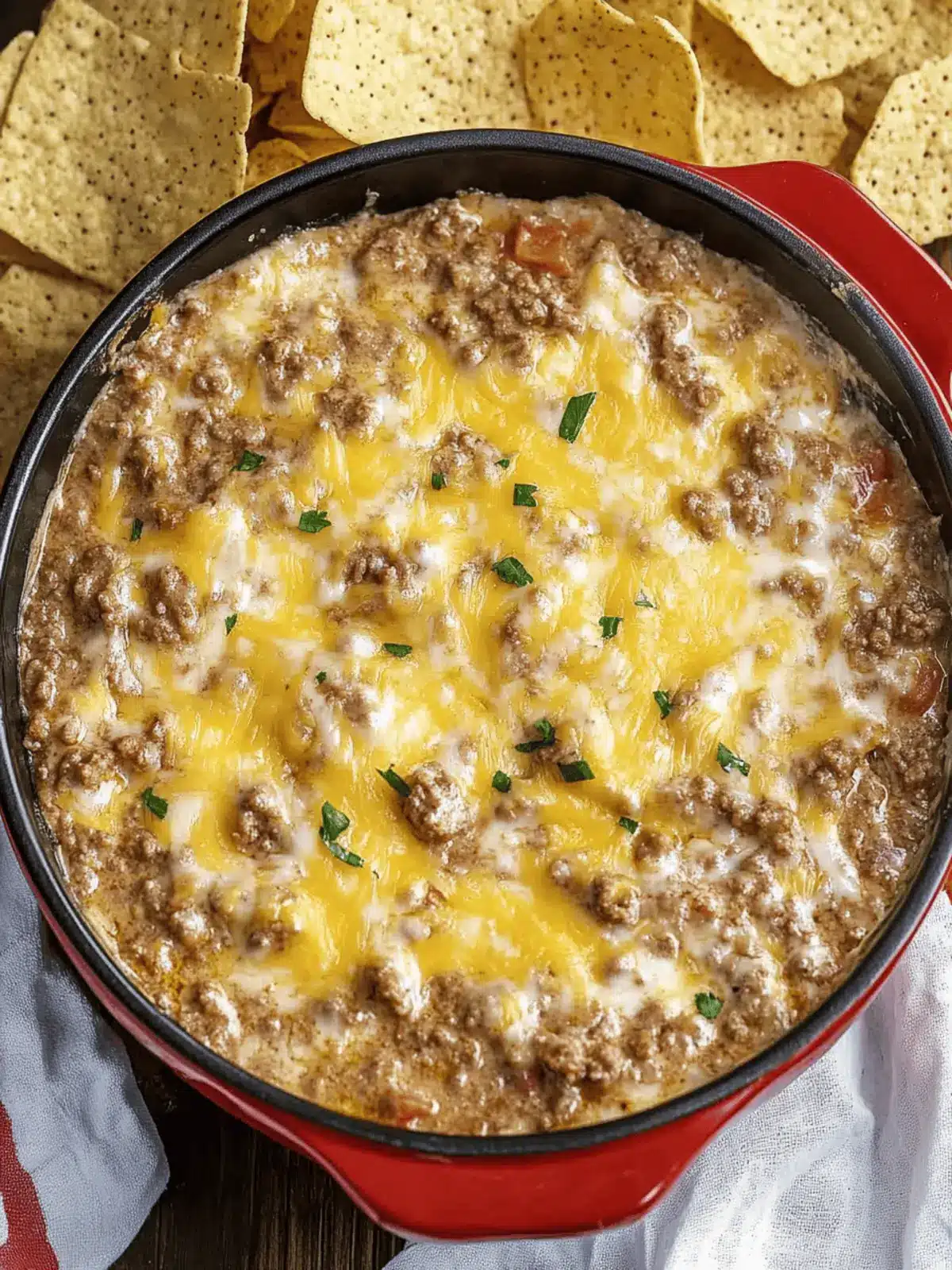 Irresistible Cheesy Ground Beef Dip for Your Game Day Feast 4 Cheesy Ground Beef Dip
