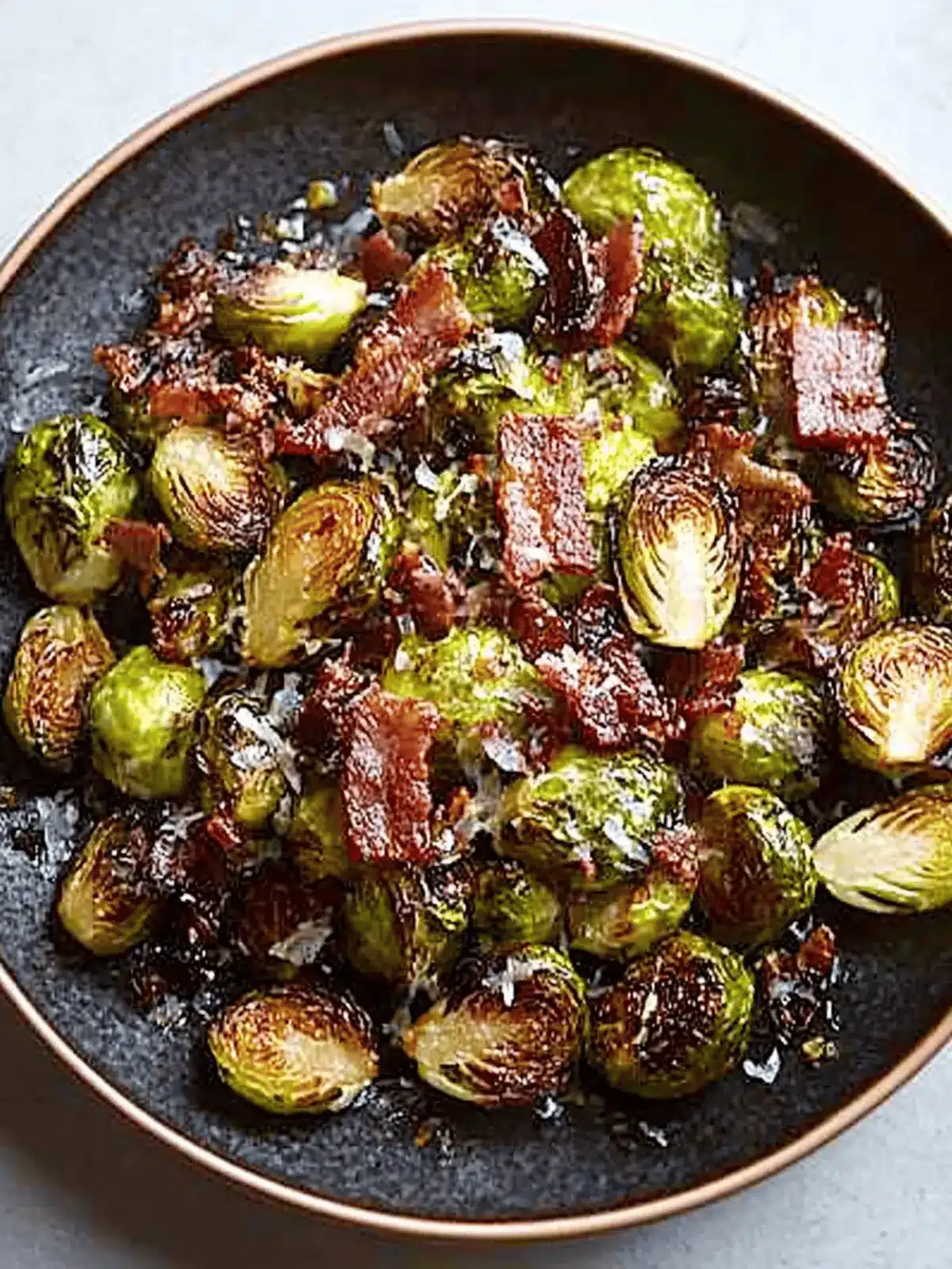 Crispy Roasted Brussels Sprouts with Bacon You'll Crave 4 Crispy Roasted Brussels Sprouts with Bacon
