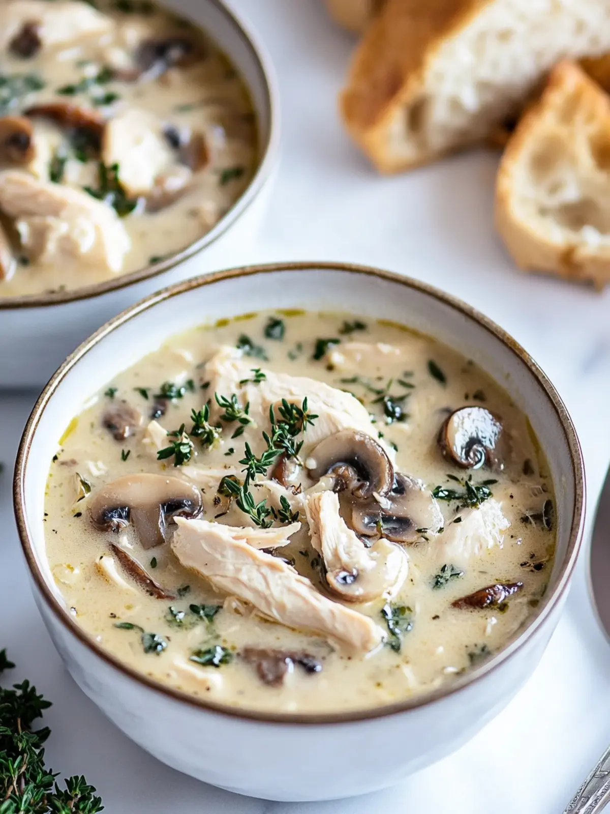 Comforting Rotisserie Chicken and Mushroom Soup in 30 Minutes 2 Rotisserie Chicken and Mushroom Soup