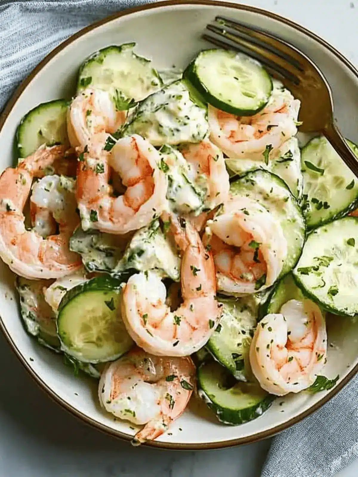 Creamy Cucumber Shrimp Salad That Elevates Summer Meals 2 Creamy Cucumber Shrimp Salad
