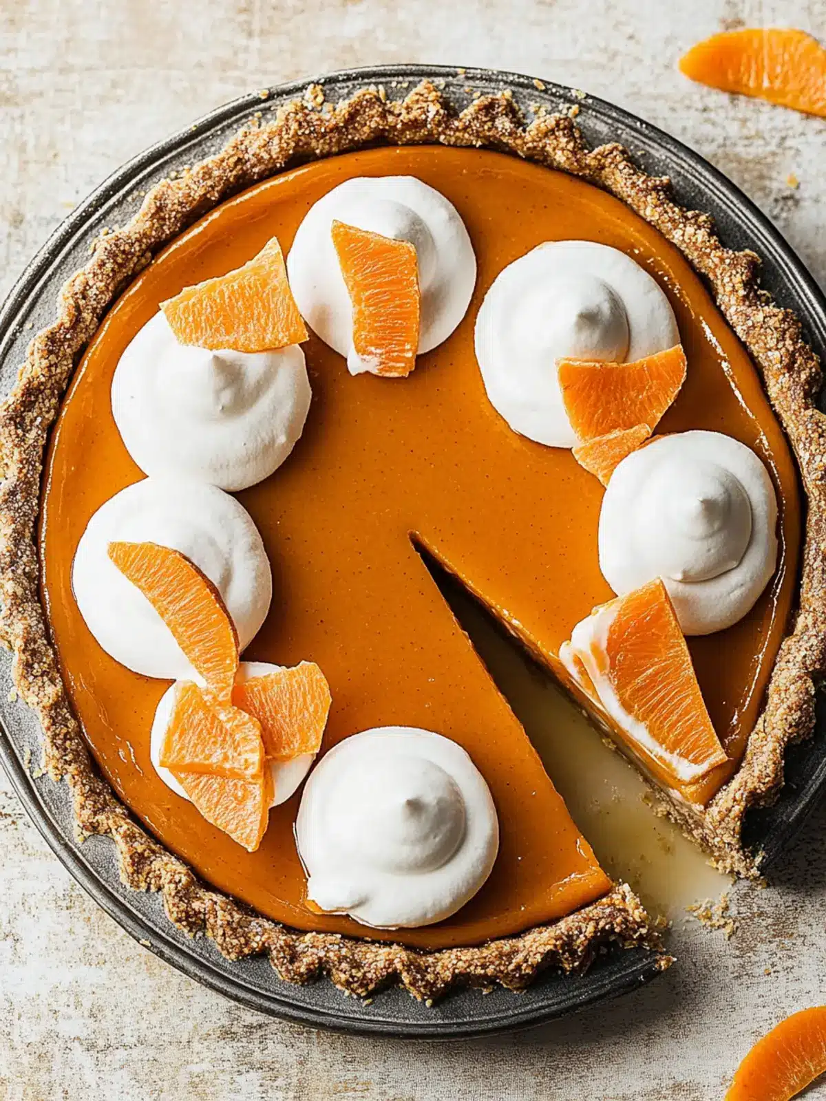 Decadent Honey Carrot Pie with Crunchy Biscoff Crust 2 Honey Carrot Pie