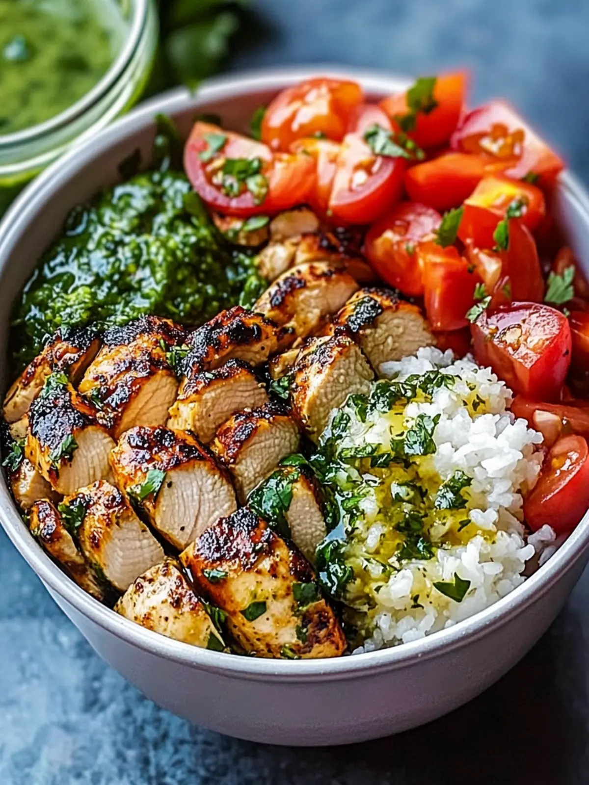 Chimichurri Chicken Bowls with Garlic Sauce You ll Love 2 Chimichurri Chicken Bowls with Garlic Sauce