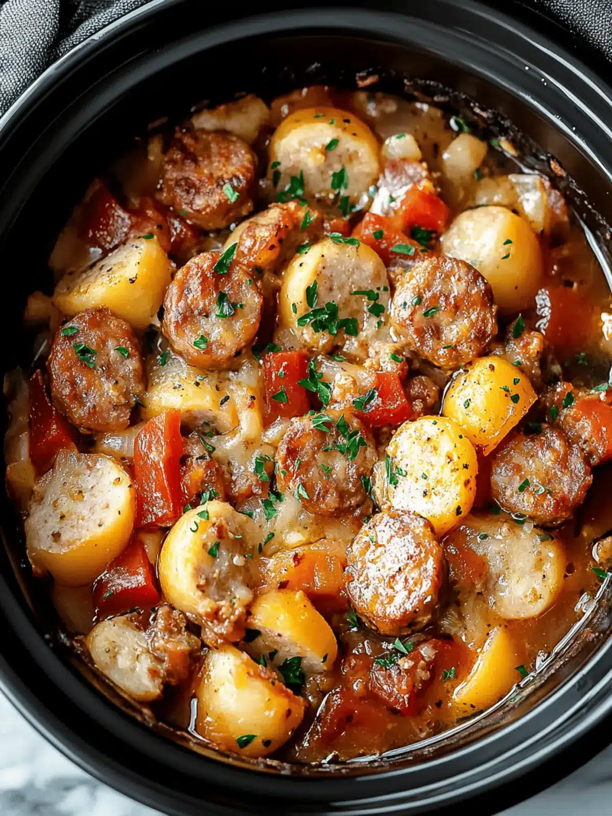Savory Crockpot Sausage Casserole for Effortless Comfort Cooking 2 Crockpot Sausage Casserole