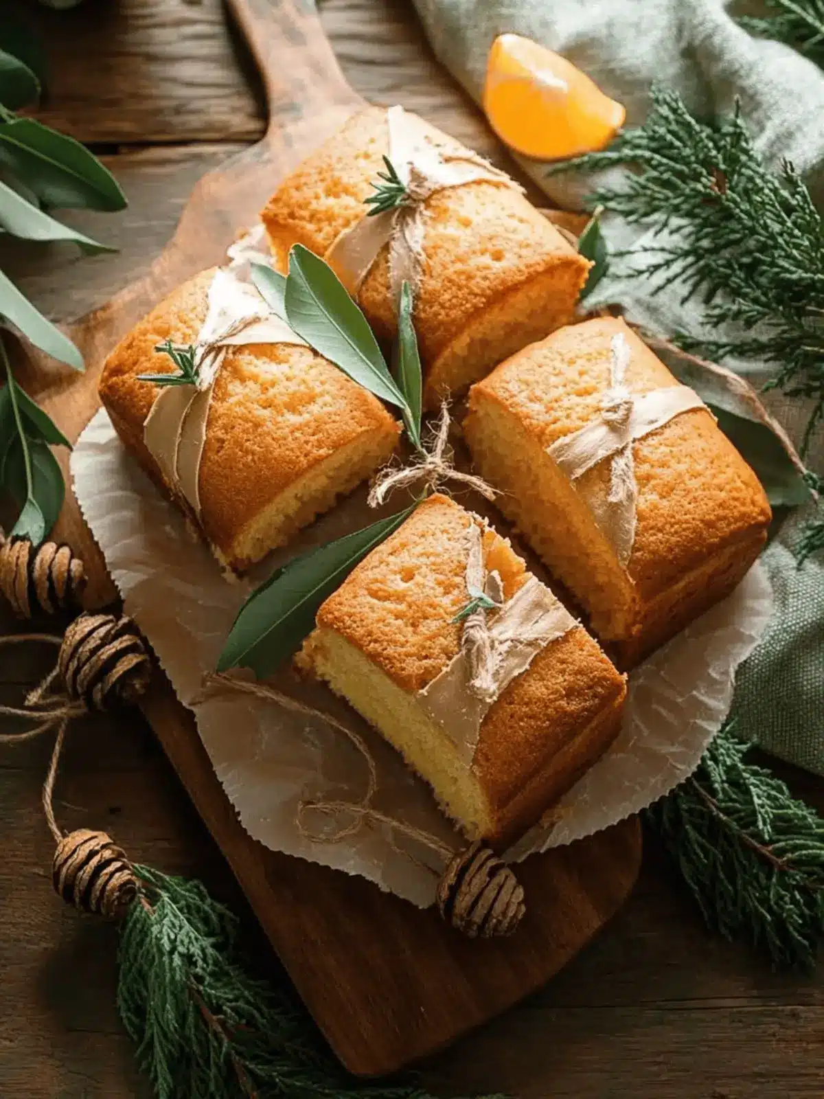 Moist Orange Ginger Honey Cakes for Cozy Indulgence 3 orange ginger honey cakes