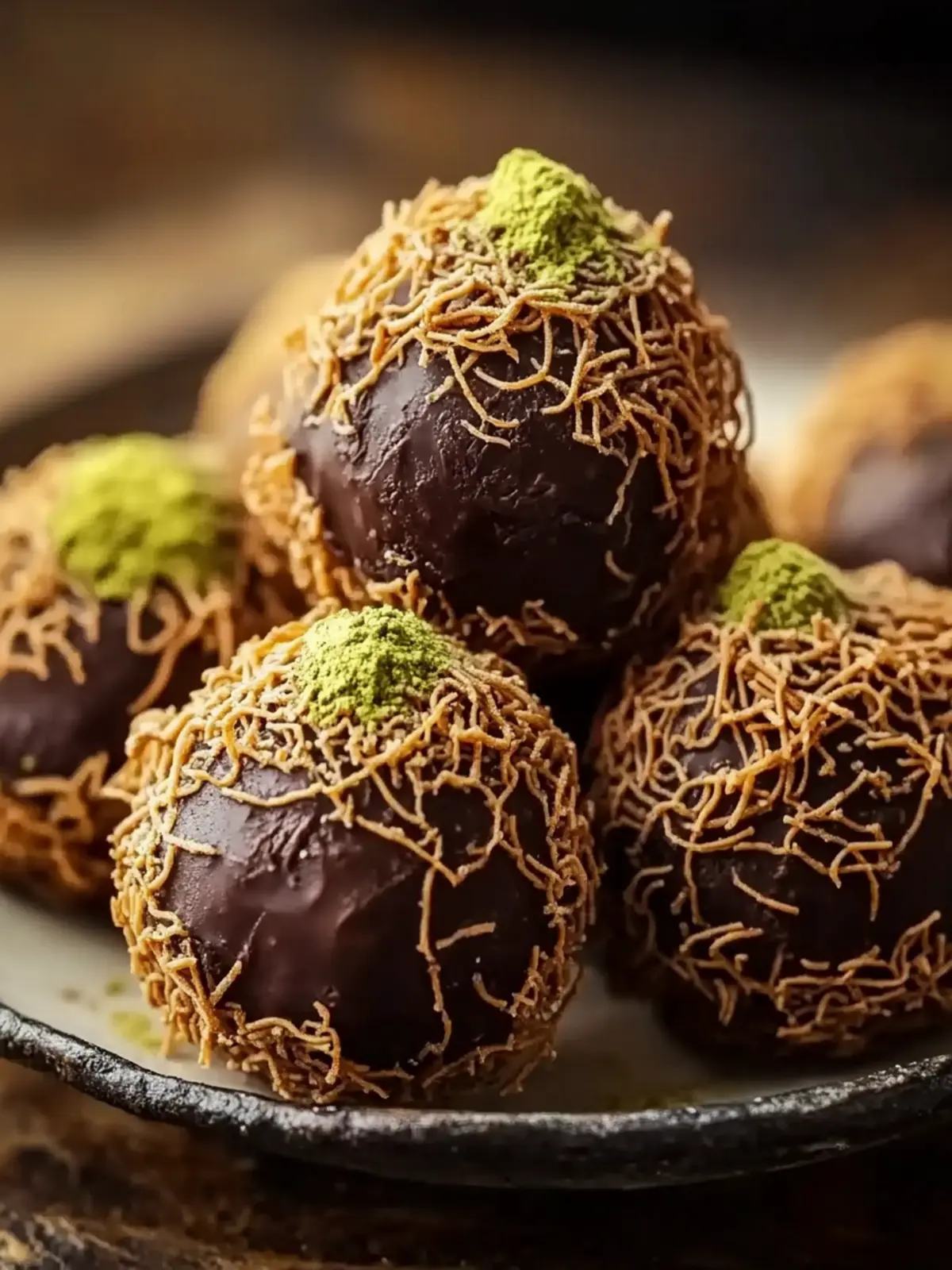 Irresistible No-Bake Dubai Chocolate Balls to Sweeten Your Day 4 No-Bake Dubai Chocolate Balls