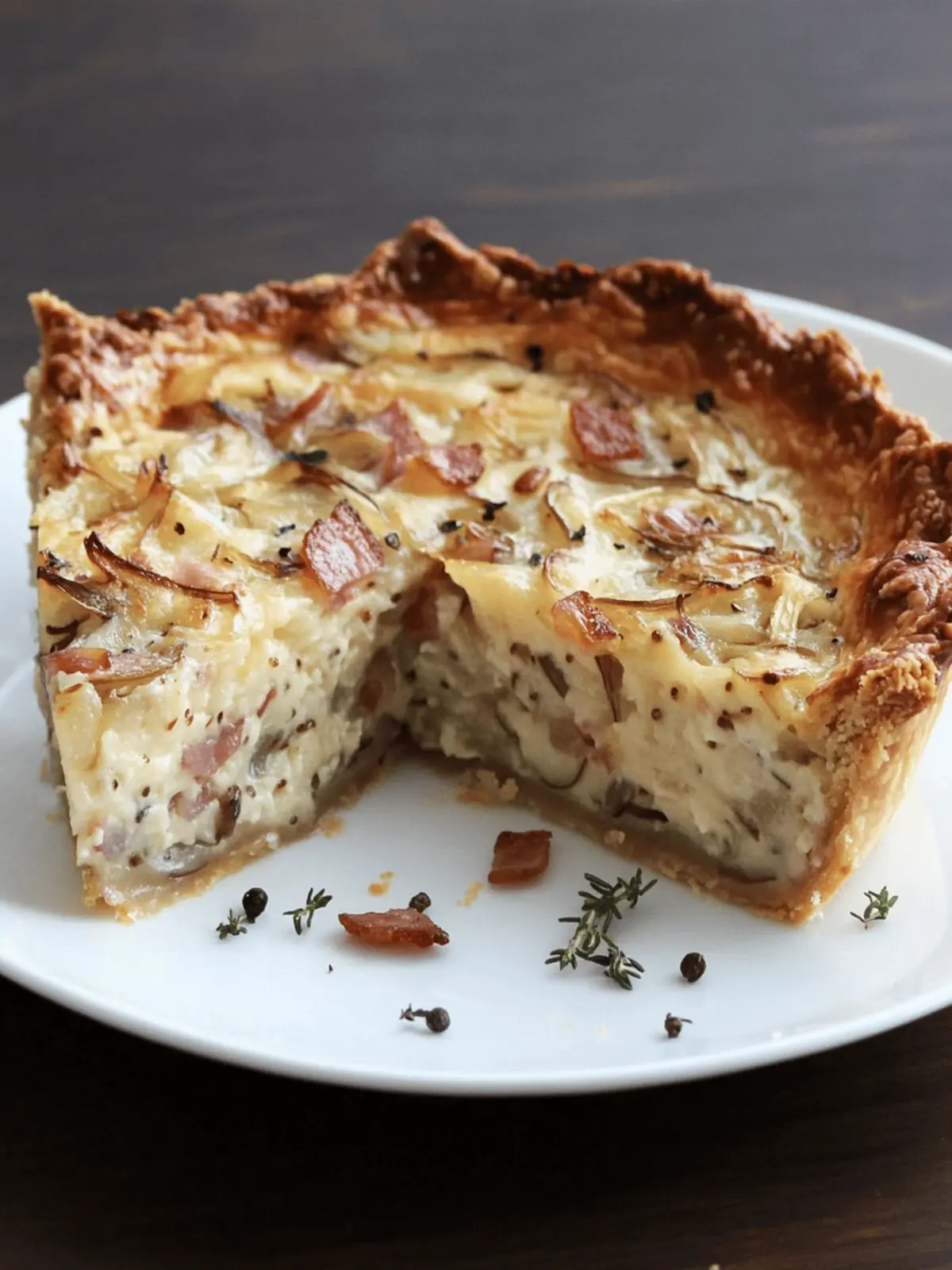 Savor the Flavors of German Onion and Bacon Pie Today 4 German Onion and Bacon Pie