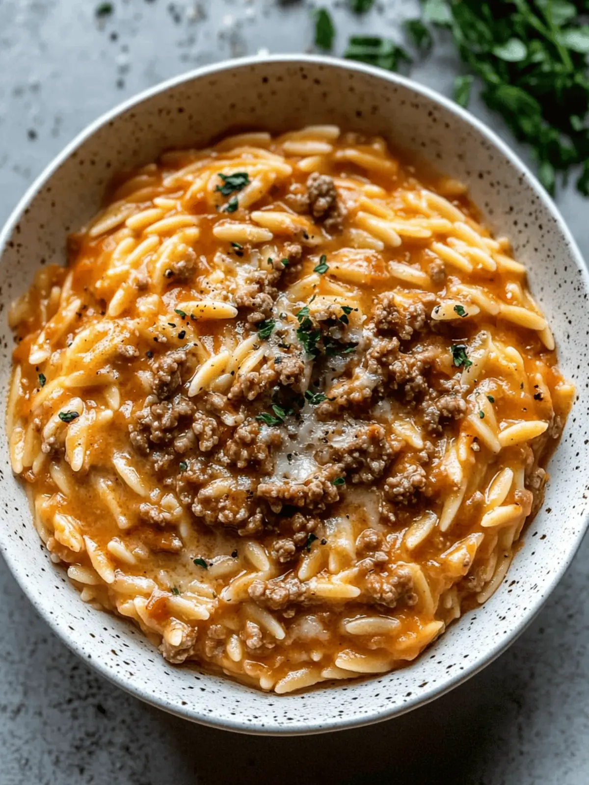 Creamy Ground Beef Orzo with Tomato Sauce for Cozy Nights 2 Ground Beef Orzo with Tomato Cream Sauce