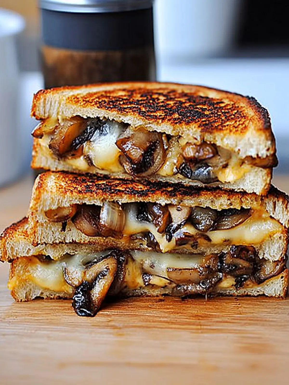 Gouda Grilled Cheese with Roasted Mushrooms & Onions Bliss 3 Gouda Grilled Cheese with Roasted Mushrooms & Onions