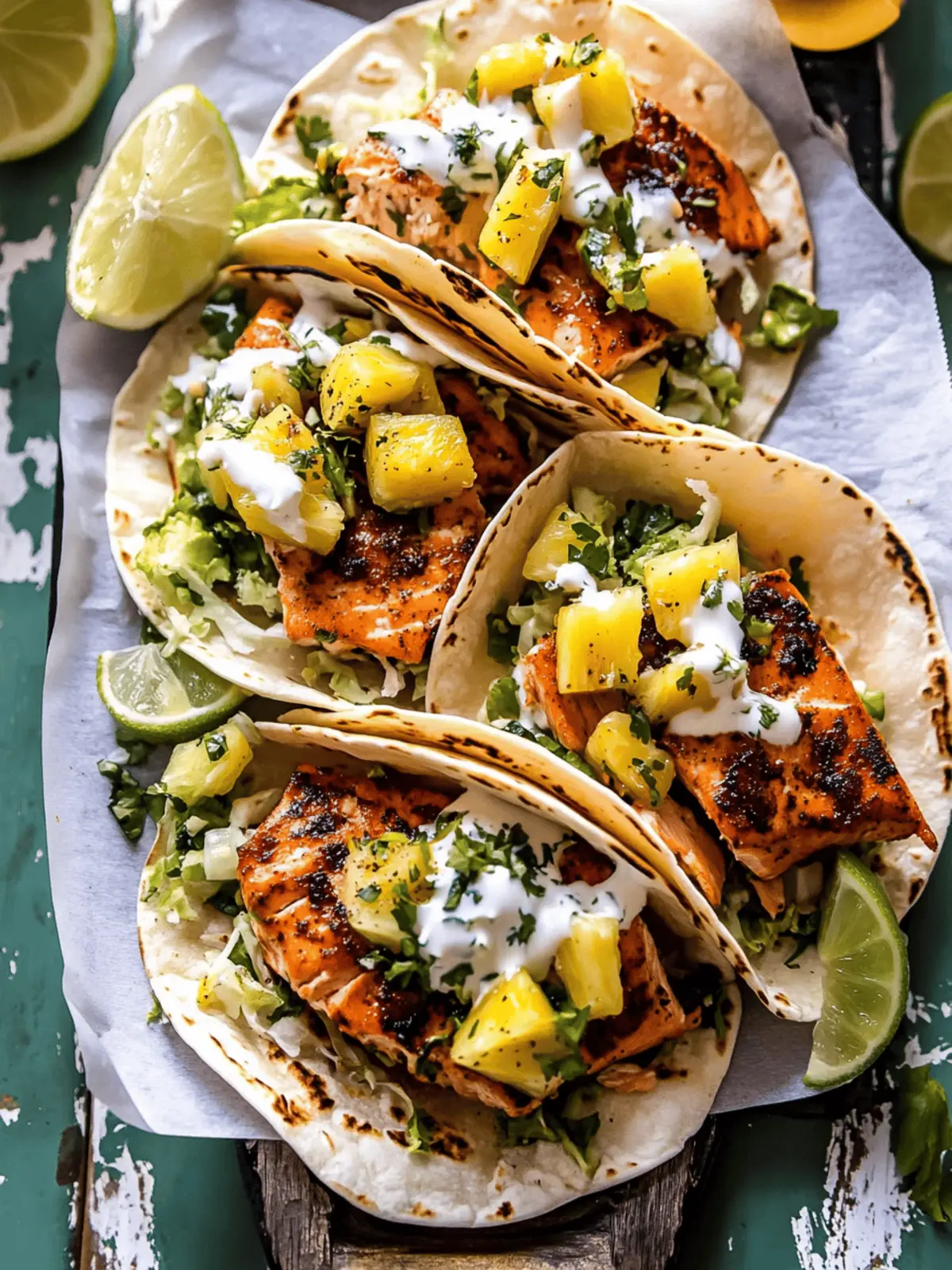 Sheet Pan Chipotle Salmon Tacos with Pineapple Salsa Delight 4 Sheet Pan Chipotle Salmon Tacos with Pineapple Jalape o Salsa.