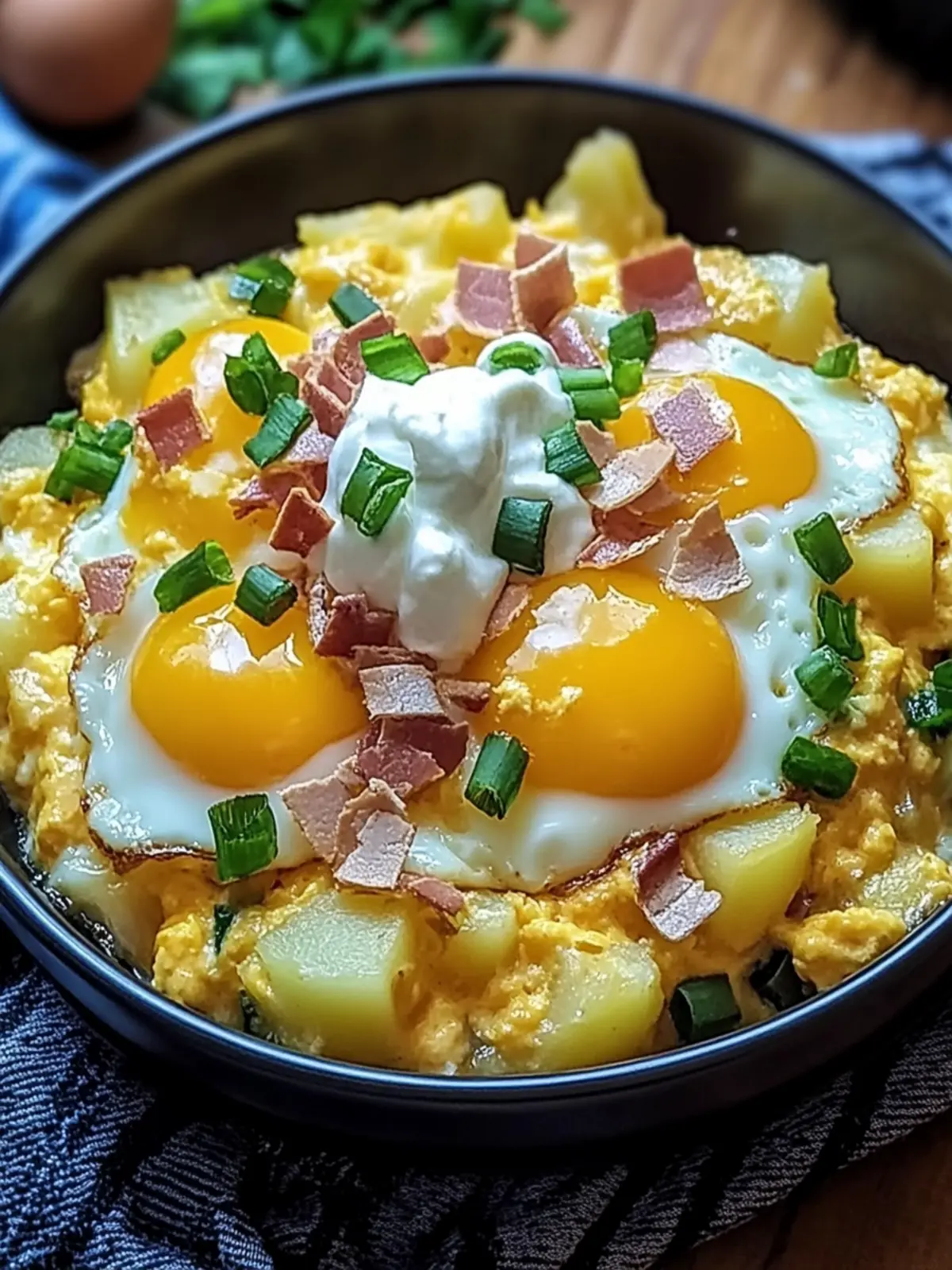 Cheesy Potato Egg Scramble: Comfort Food for Busy Mornings 3 Cheesy Potato Egg Scramble