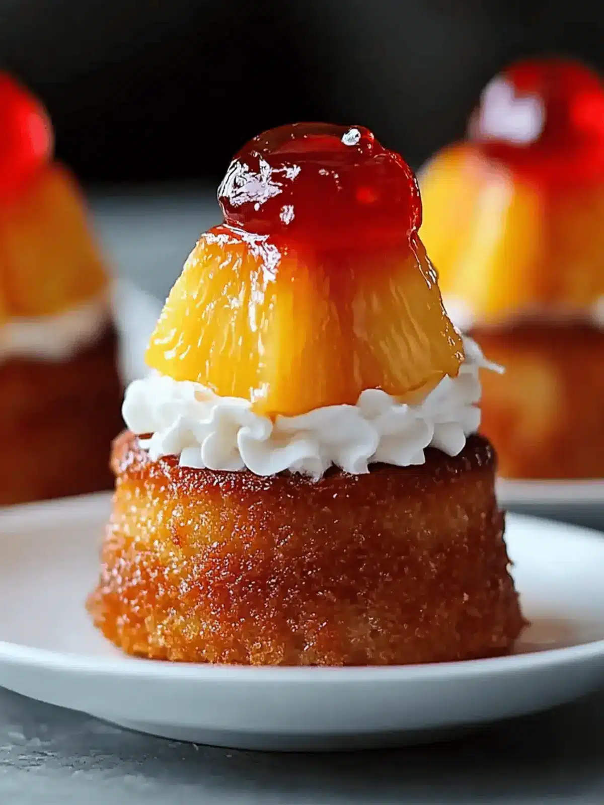 Mini Pineapple Upside Down Cupcakes for a Tropical Delight 4 Mini Pineapple Upside Down Cupcakes