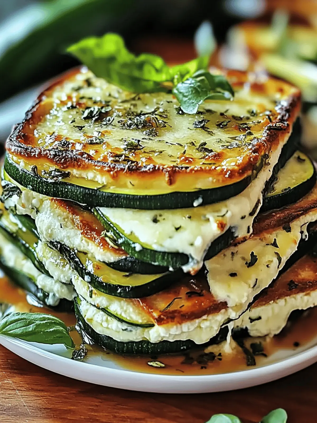 Delicious Layered Zucchini Ricotta Melts for Cozy Nights 4 Layered Zucchini Ricotta Melts