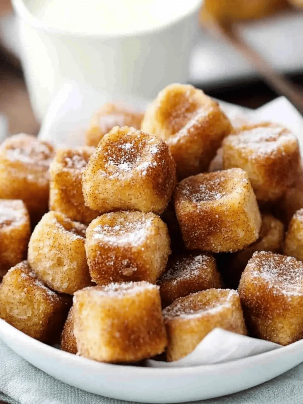 Cinnamon Roll French Toast Bites: Breakfast Bliss Awaits 3 Cinnamon Roll French Toast Bites