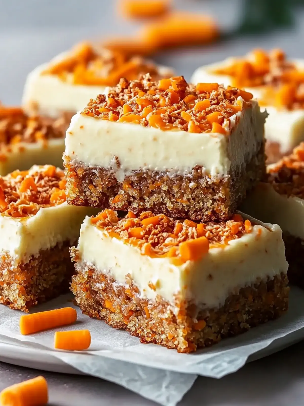 No Sugar Cottage Cheese Carrot Cake Bars for Guilt-Free Desserts 2 No Sugar Cottage Cheese Carrot Cake Bars