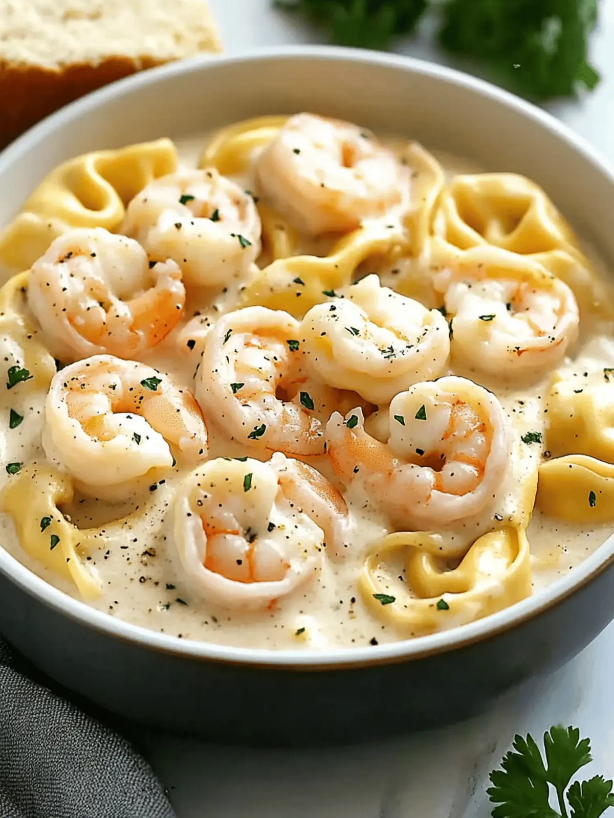 Creamy Shrimp Tortellini Alfredo Ready in 30 Minutes 3 Shrimp Tortellini Alfredo