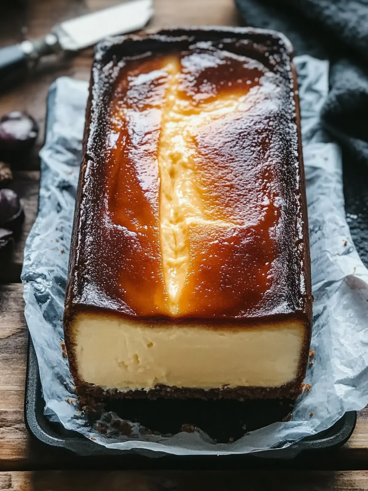 Decadent Burnt Basque Cheesecake in a Loaf Pan You ll Love 2 Burnt Basque Cheesecake in a Loaf Pan