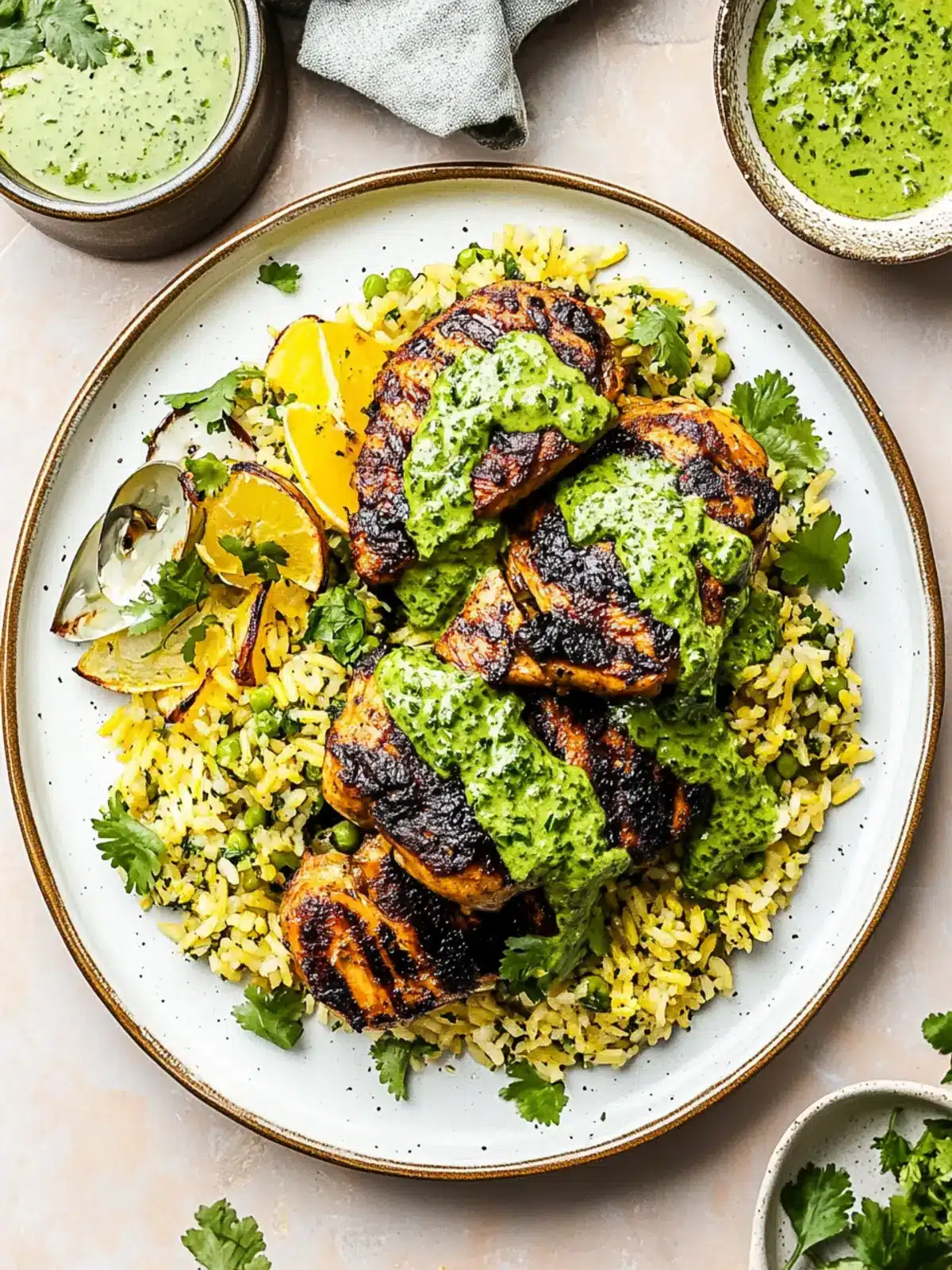 Peruvian Chicken & Rice with Green Sauce That's Totally Irresistible 3 Peruvian Chicken & Rice with Green Sauce