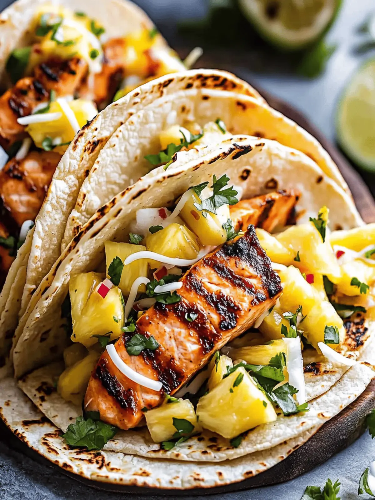 Chipotle Honey Salmon Tacos with Pineapple Salsa Bliss 3 Chipotle Honey Salmon Tacos with Pineapple Salsa