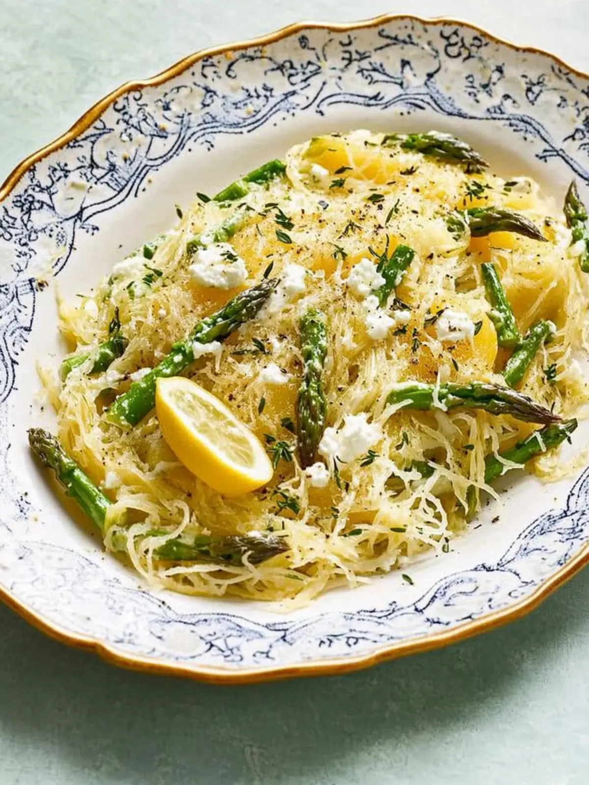Delicious Spaghetti Squash with Asparagus, Ricotta, Lemon, and Thyme 3 Spaghetti Squash with Asparagus, Ricotta, Lemon, and Thyme