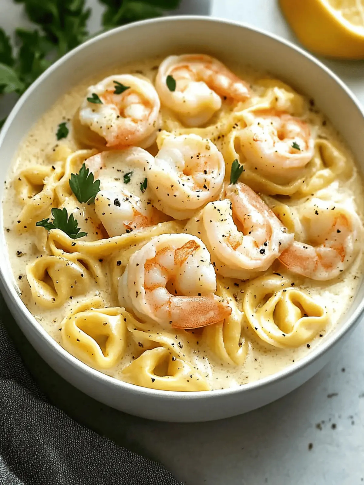 Creamy Shrimp Tortellini Alfredo Ready in 30 Minutes 2 Shrimp Tortellini Alfredo