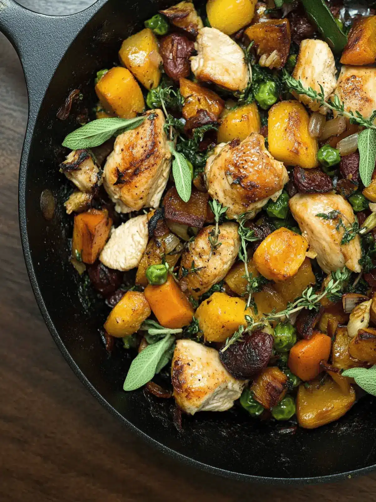Autumn Harvest Chicken Skillet: Cozy Fall Dinner Delight 2 Autumn Harvest Chicken Skillet