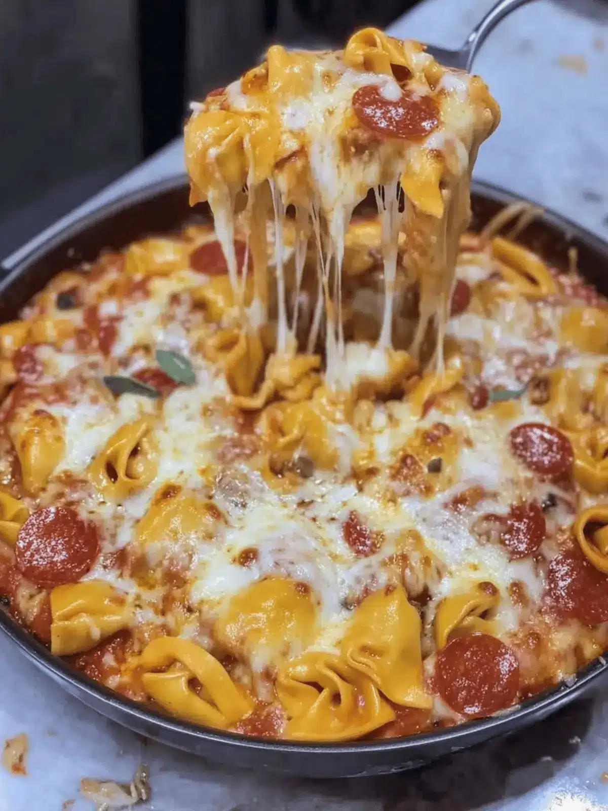 Cheesy Pizza Tortellini: Your New One-Pan Comfort Food Crush 3 Cheesy Pizza Tortellini
