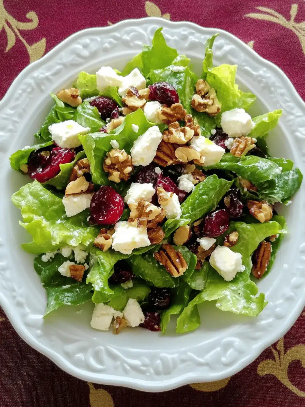Cranberry, Feta and Walnut Salad for a Fresh Flavor Boost 4 Cranberry, Feta and Walnut Salad