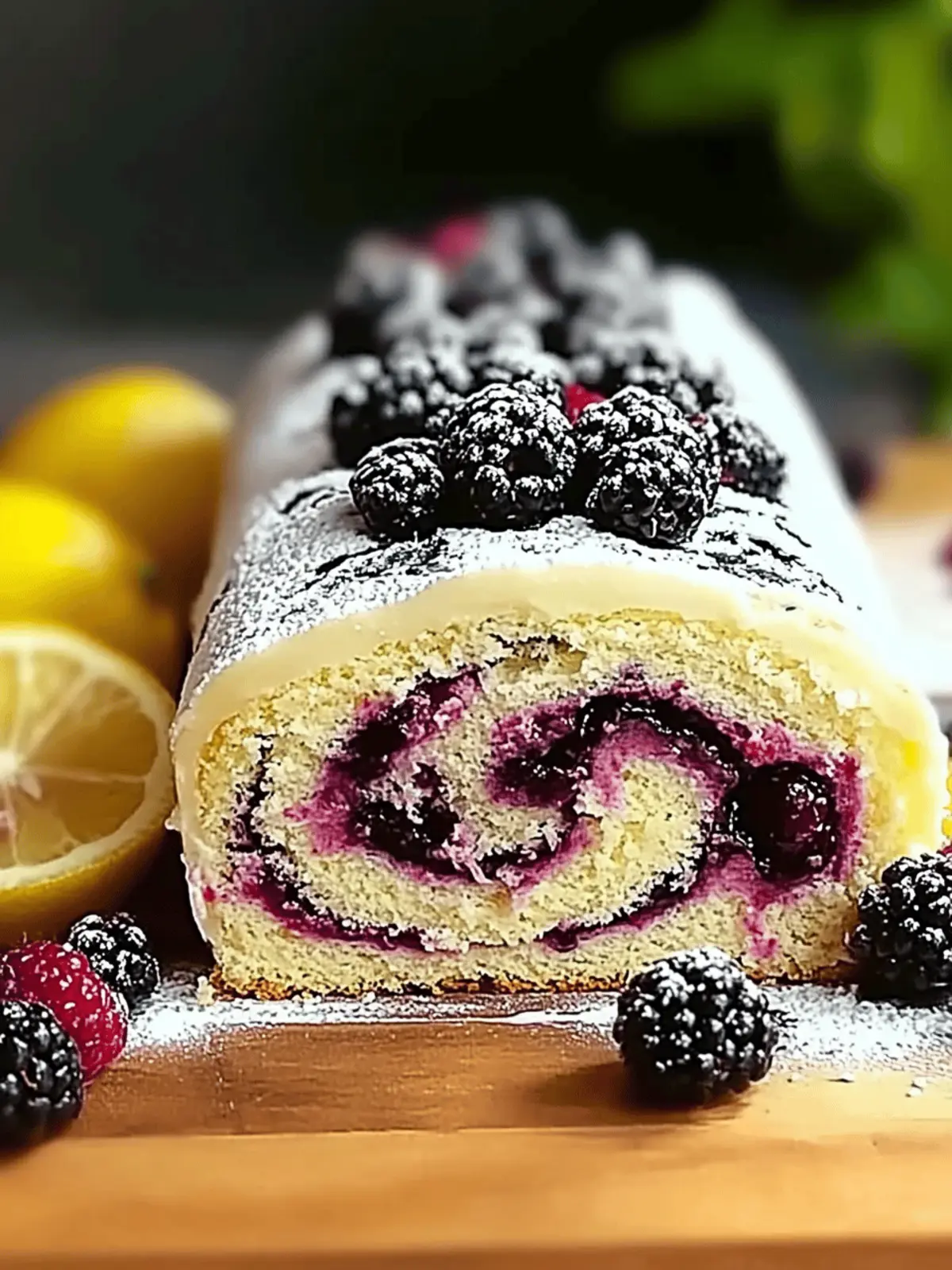 Lemon and Blackberry Cake Roll for a Refreshing Summer Treat 2 Lemon and Blackberry Cake Roll