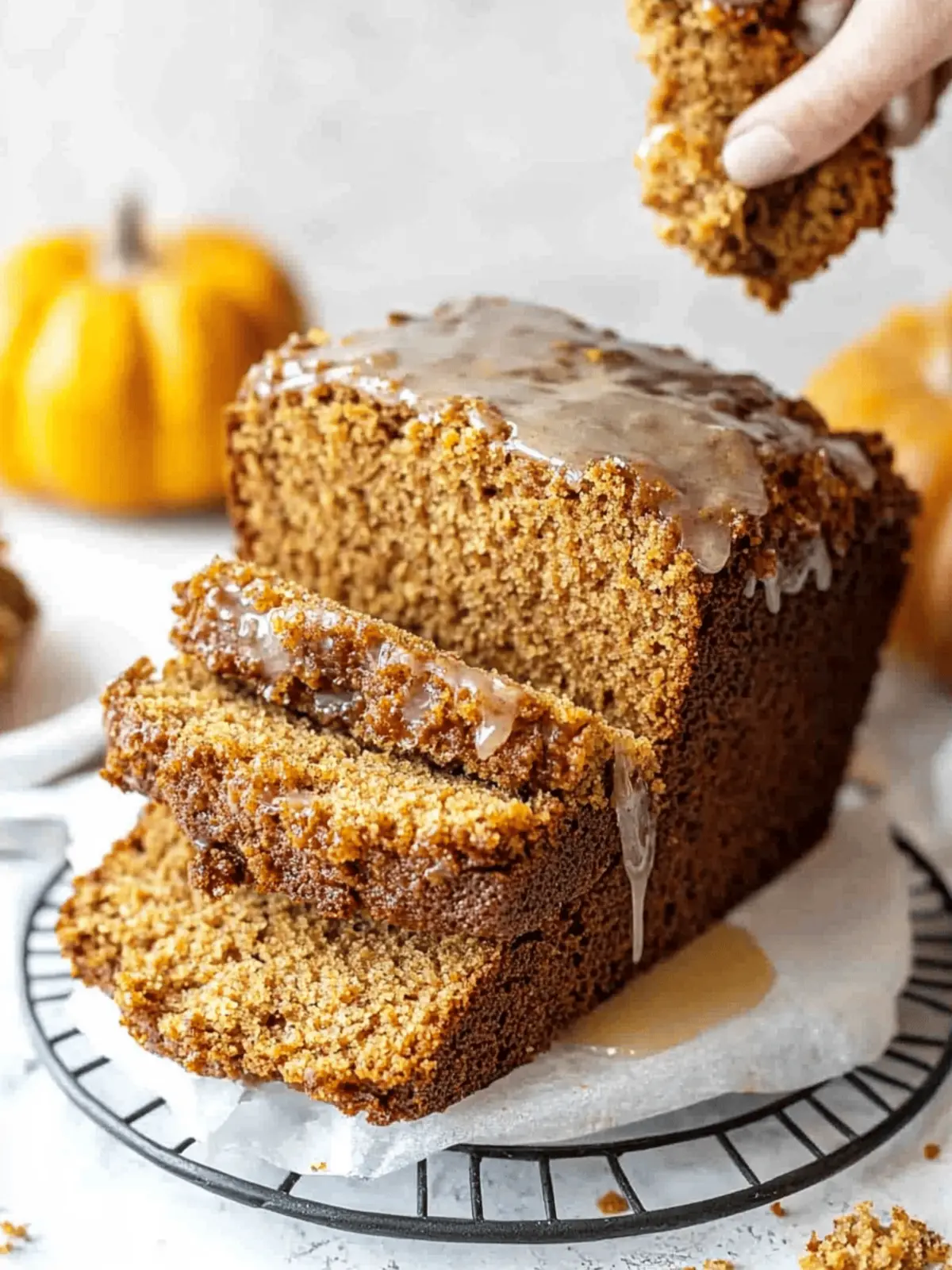 Moist Pumpkin Bread with Maple Glaze You'll Crave This Fall 4 Pumpkin Bread with Maple Glaze