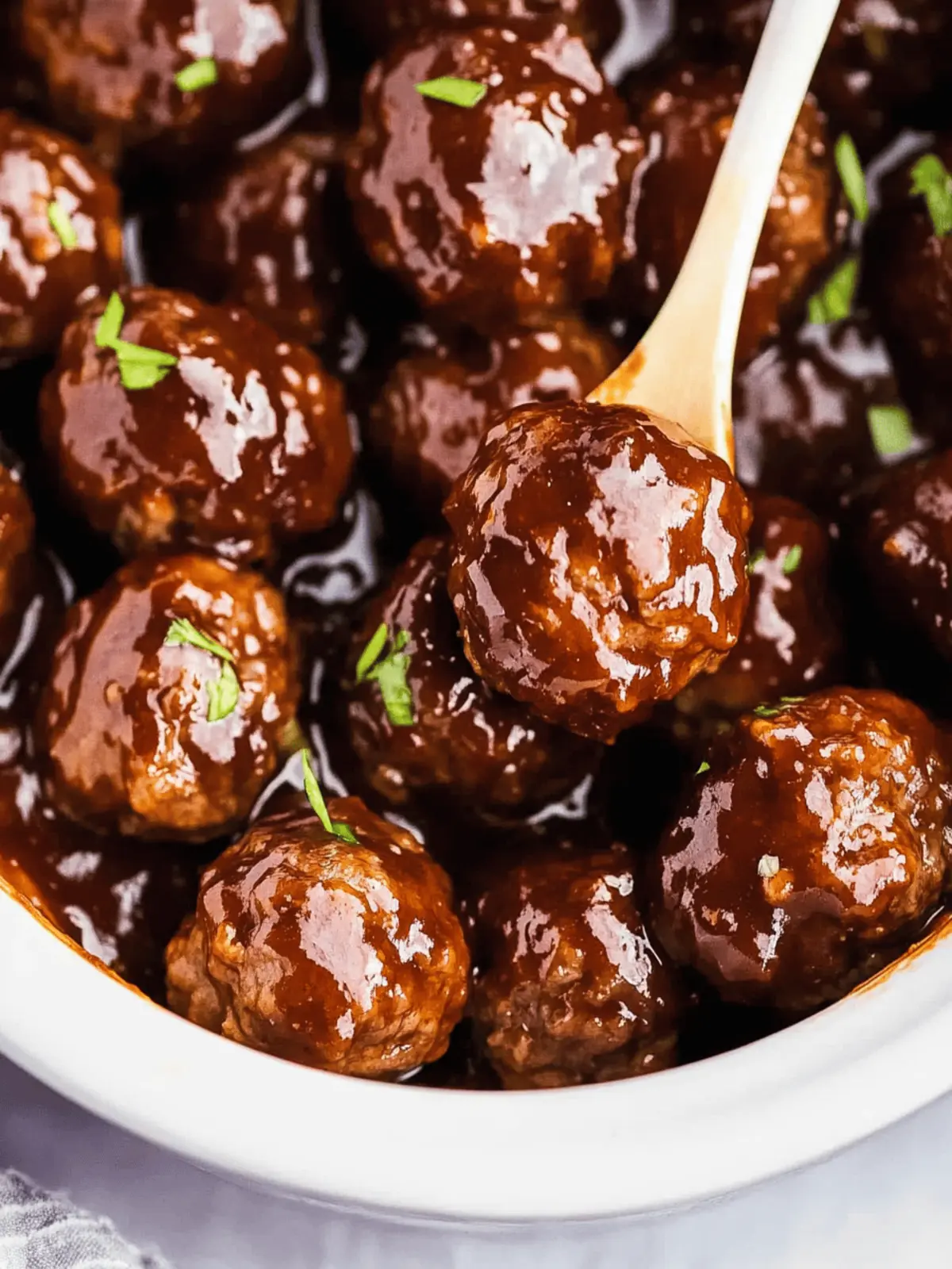 Sticky BBQ Slow Cooker Meatballs for Effortless Entertaining 4 Sticky BBQ Slow Cooker Meatballs