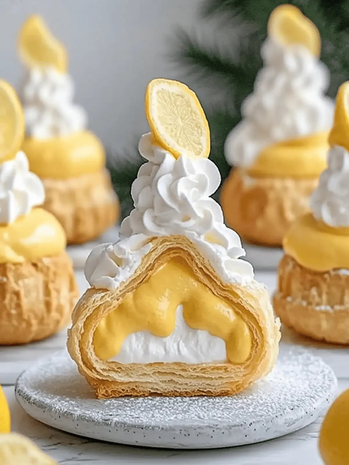 Light Choux Pastries Filled with Lemon Cream A Zesty Delight 2 Light choux pastries filled with lemon cream
