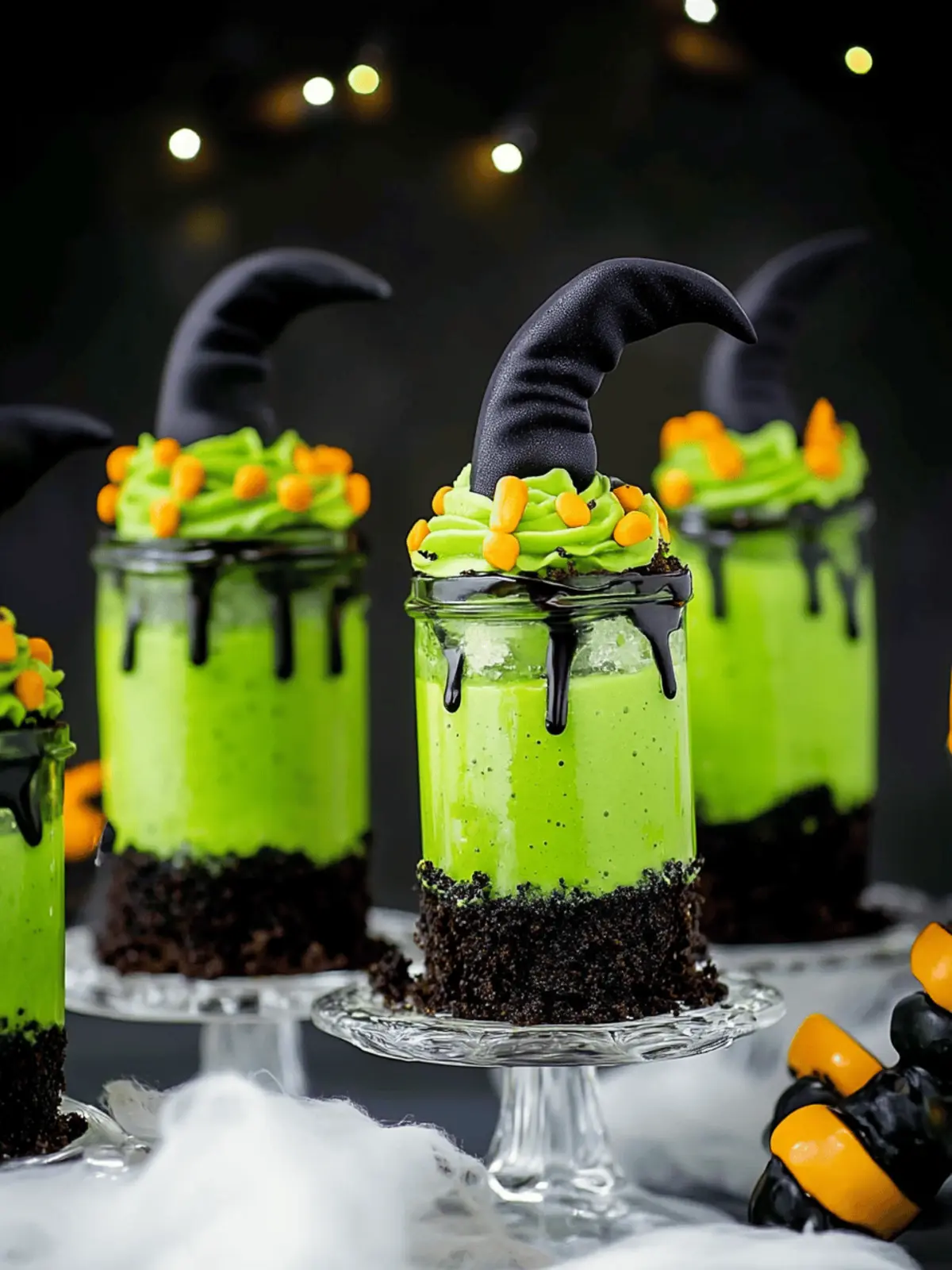 Witches' Brew Halloween Cake Jars to Enchant Your Party 4 Witches' Brew Halloween Cake Jars