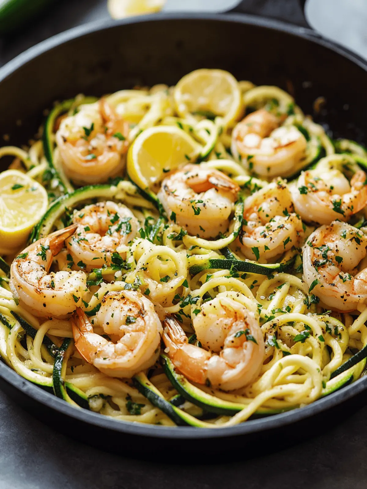 Garlic Shrimp and Zucchini Noodles in Just 20 Minutes 2 Garlic Shrimp and Zucchini Noodles