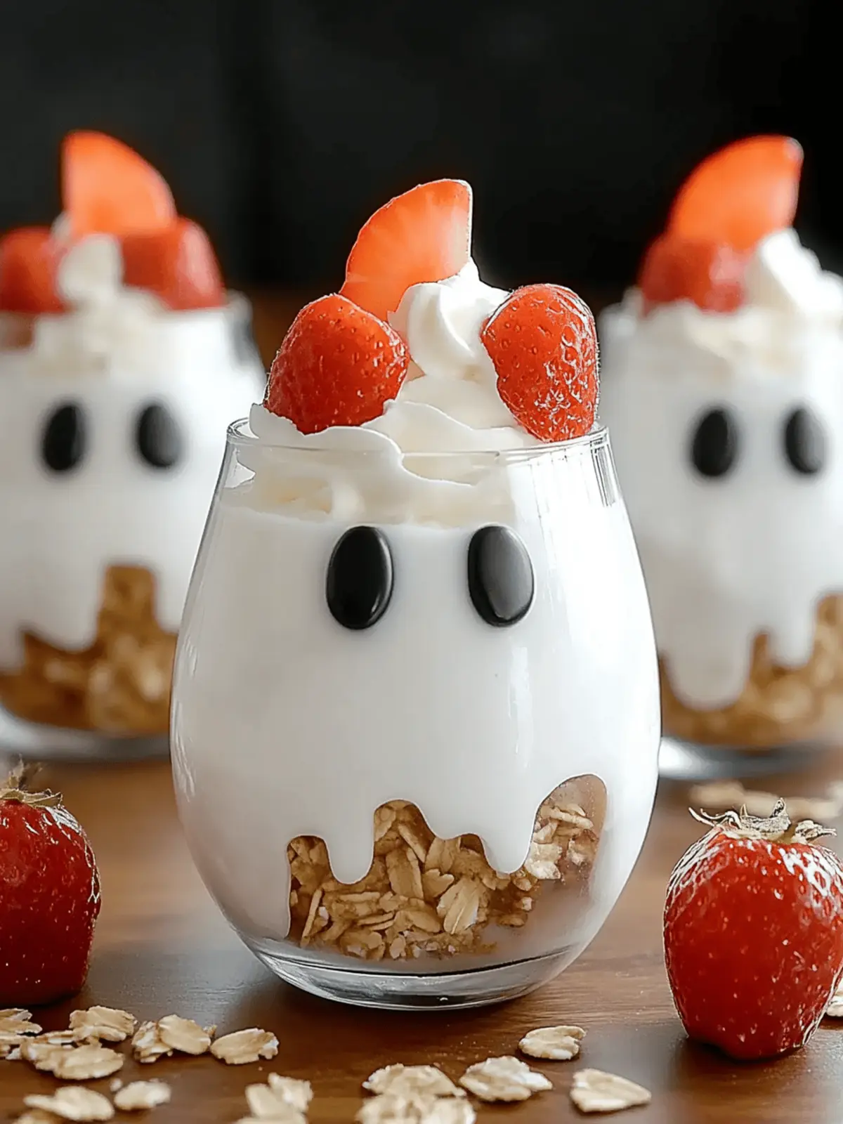 Ghostly Yogurt Parfaits: Spooky & Healthy Halloween Fun 4 Ghostly Yogurt Parfaits: A Boo-tiful Halloween Breakfast for Kids
