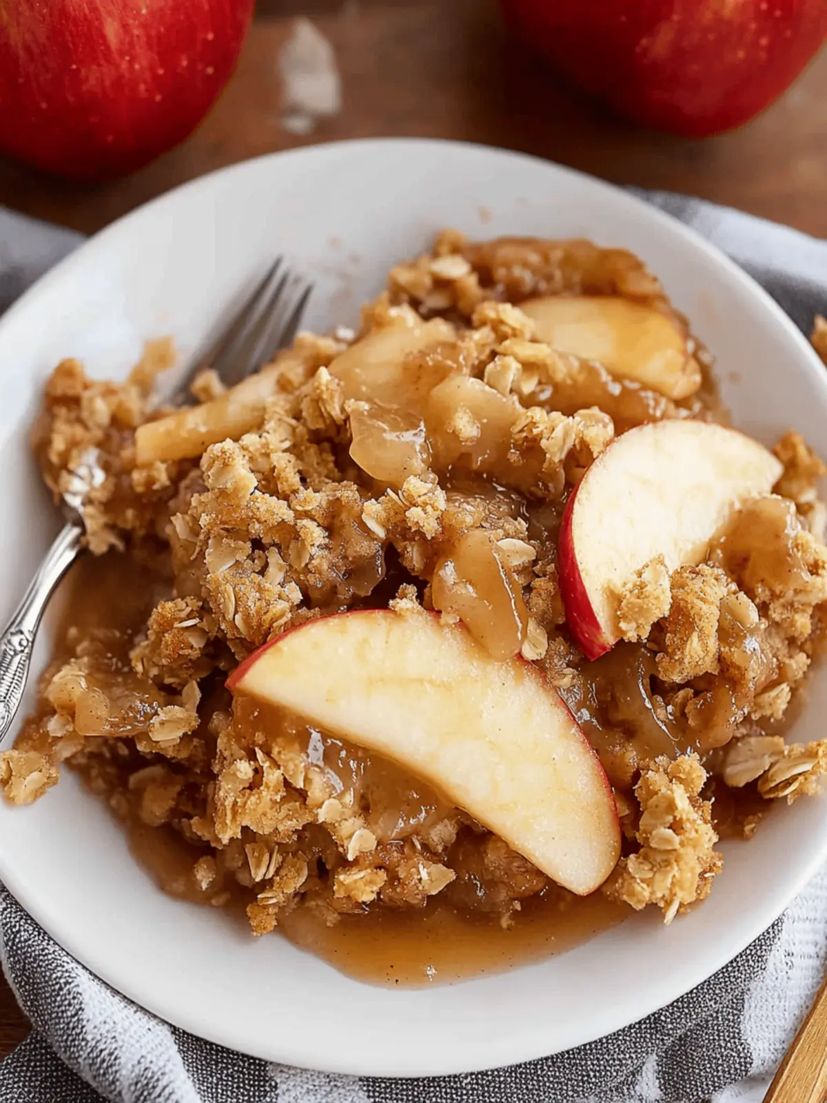 Irresistible Apple Crisp with Warm Brown Sugar-Oat Topping 2 Apple Crisp