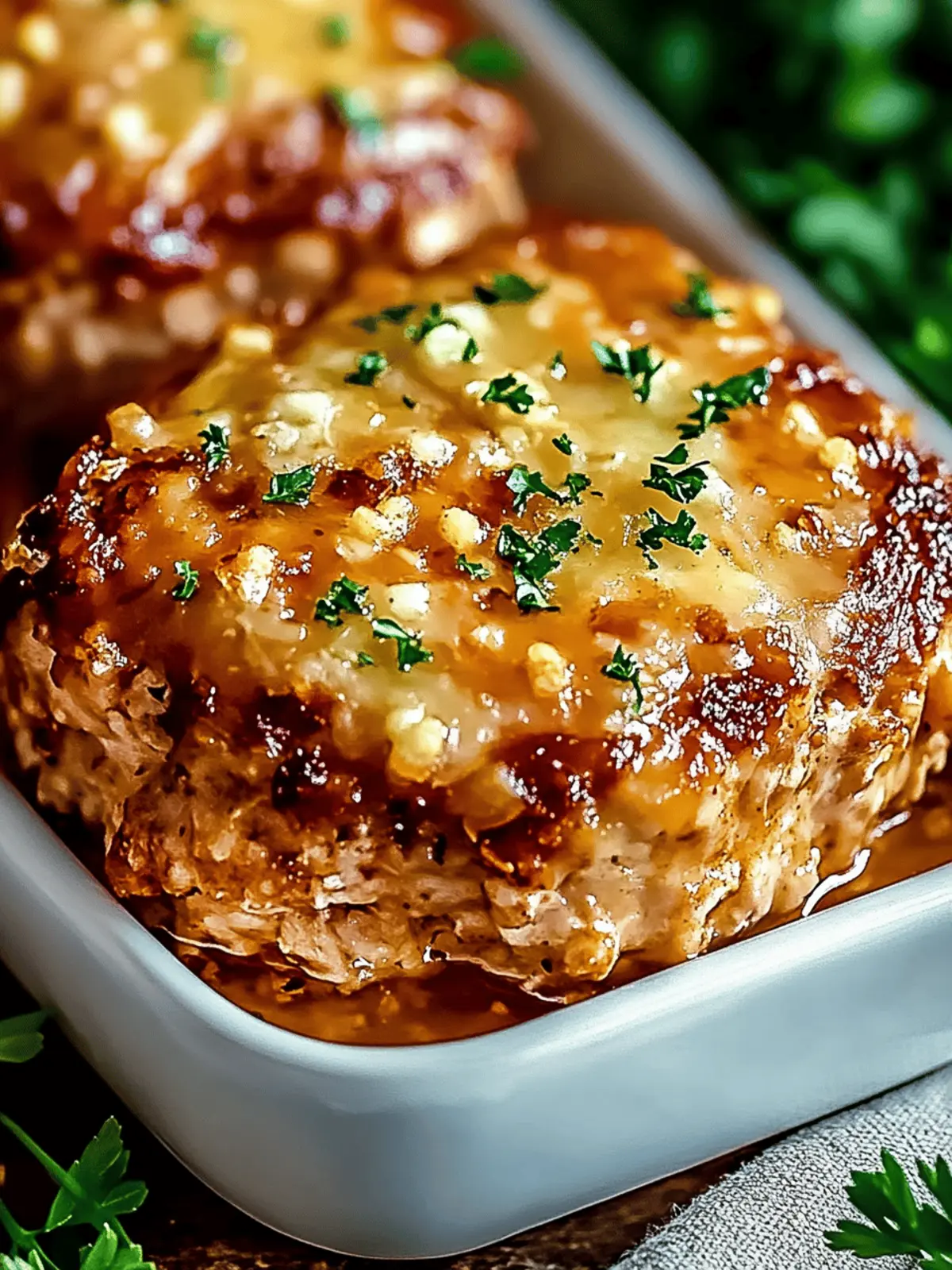 Garlic Parmesan Chicken Meatloaves for Cozy Family Dinners 2 Garlic Parmesan Chicken Meatloaves